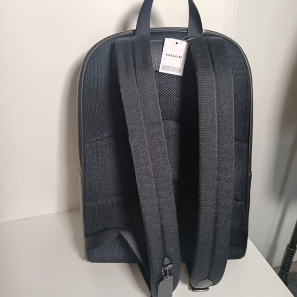 Coach Owen Backpack in Black Leather CAJ66 - Picture 4 of 7